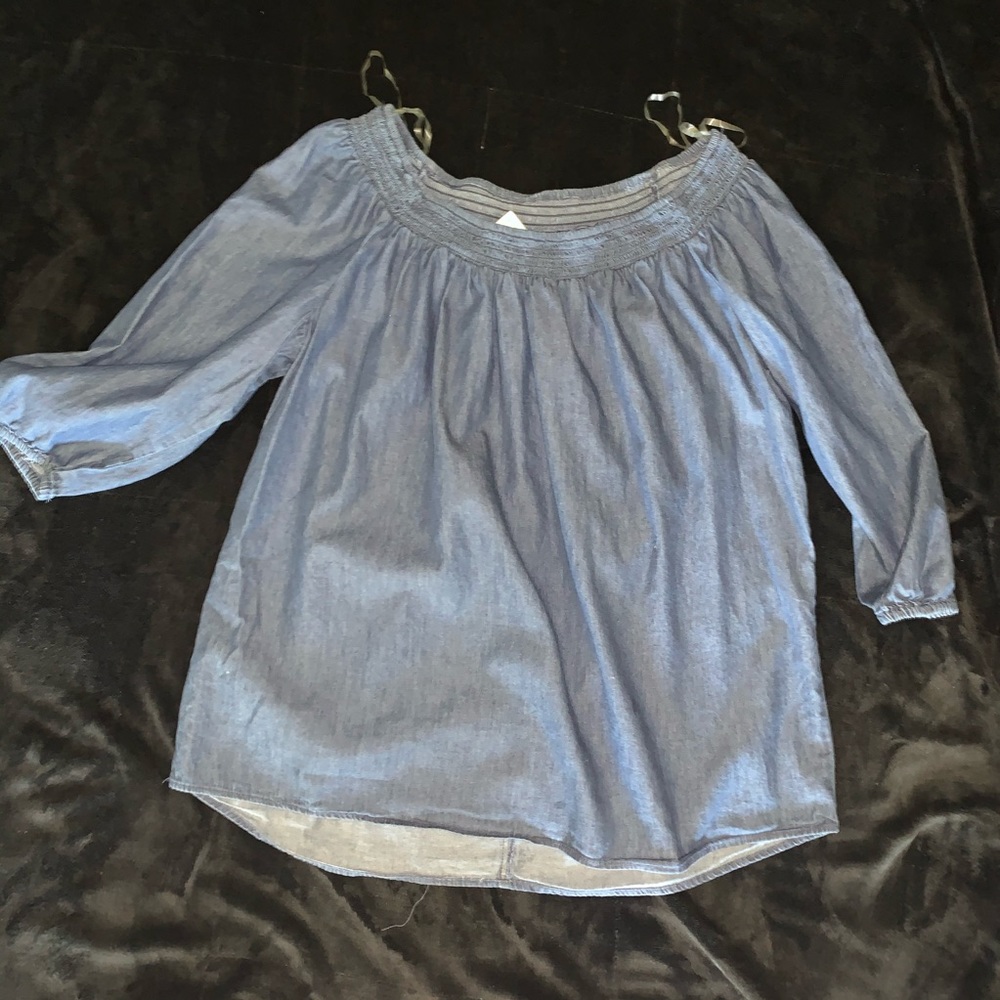 Denim inspired blouse